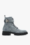 GIVENCHY GIVENCHY BLUE ANKLE BOOTS WITH MONOGRAM