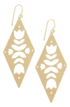 SAACHI THALIA FLORAL CUTOUT DROP EARRINGS