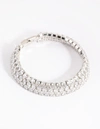 Lovisa Rhodium Cubic Zirconia Tennis Bracelet In Silver