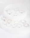Lovisa Silver Diacut Ring 26 Pack In Multi