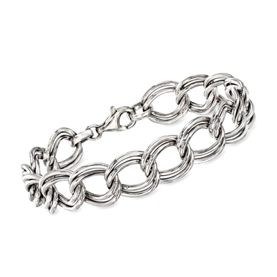 Ross-simons Italian Sterling Silver Double-oval Link Bracelet