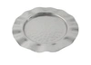 CLASSIC TOUCH DECOR STAINLESS STEEL PLATES WITH WAVY RIM