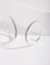 Lovisa Double Row Diamante Hoop Earrings In Multi