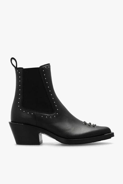Chloé Nellie Texan Ankle Boot In Black