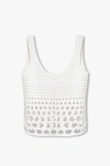 Chloé Open-knit Silk Tank Top In New