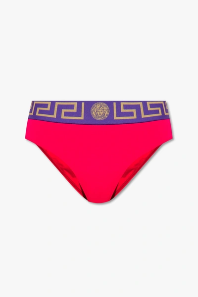 Versace Medusa Bikini Bottom In Rosa