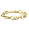 Mimi & Max Rolo Chain Bracelet In Yellow Plated Sterling Silver - 7.5 In In Yellow