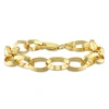 Mimi & Max Rolo Chain Bracelet In Yellow Plated Sterling Silver - 7.5 In In Yellow