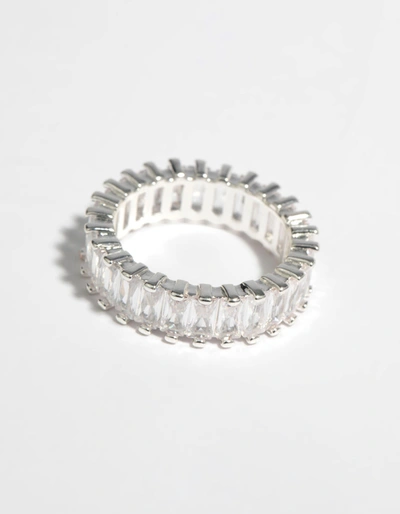 Lovisa Silver Cubic Zirconia Baguette Ring