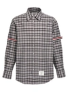 Thom Browne Classic Fit Shirt With Armband In Gingham Check Oxford