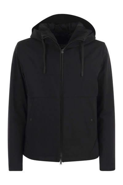 Herno Hooded Jacket In Black