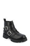 Journee Collection Maebry Buckle Bootie In Black
