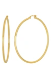 BONY LEVY BONY LEVY OMEGA 14K GOLD OMEGA HOOP EARRINGS