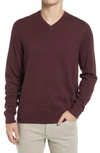 NORDSTROM SHOP COTTON & CASHMERE V-NECK SWEATER