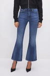 Good American Always Fits Good Legs High Waist Crop Bootcut Jeans In Indigo520