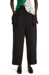 THE ROW CLAUDIU INSIDE OUT STRAIGHT LEG WOOL & MOHAIR TROUSERS