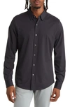 Rhone Commuter Slim Fit Button-up Shirt In Black