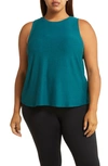 Beyond Yoga Featherweight Rebalance Tank In Lunar Teal Heather