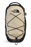 The North Face Borealis Water Repellent Sling Backpack In Gravel/ Tnf Black