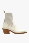 Chloé Nellie Western Sock Ankle Boots In New