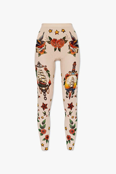 Dsquared2 Allover Graphic Printed Leggings In New