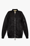 Dsquared2 Oversized Leather Bomber Jacket In New