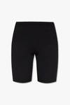 DSQUARED2 DSQUARED2 BLACK CROPPED RIBBED LEGGINGS
