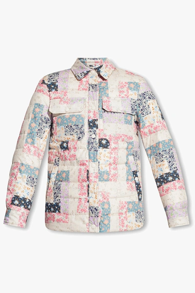Woolrich Floral Printed Quilted Padded Jacket In New