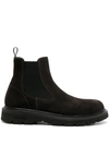 Woolrich High Boot With Logo In Brown