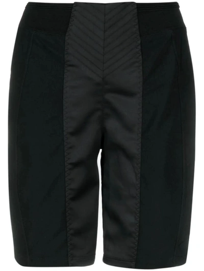 Jean Paul Gaultier High-waisted Shorts In Black