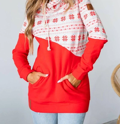 Ampersand Ave Singlehood Sweatshirt In Better Not Pout In Red