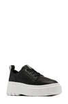 Sorel Women's Caribou Wp Lace-up Platform Sneakers Women's Shoes In Black/ Sea Salt