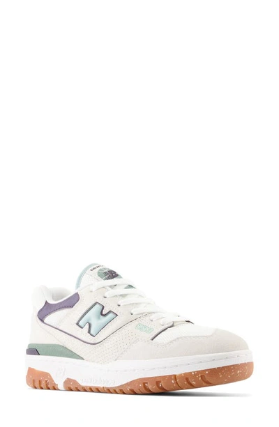 New Balance 550 Basketball Shoe In Sea Salt/ Winter Fog