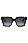 FENDI ROMA 50MM SQUARE SUNGLASSES