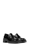 Camper Twins Mismatched Penny Loafers In All Black
