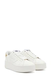 Diesel Athene Bold Low Top Platform Sneaker In Gold