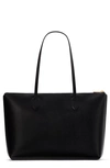 Kate Spade New York Large Bleecker Leather Tote In Black