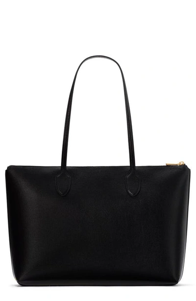 Kate Spade Large Bleecker Leather Tote In Black