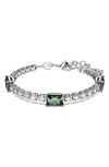 SWAROVSKI SWAROVSKI MATRIX CRYSTAL TENNIS BRACELET