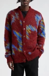 AHLUWALIA ONGOYE MOHAIR BLEND CARDIGAN