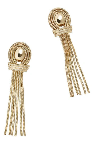Baublebar Lauren Chain Fringe Earrings In Gold
