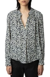 Zadig & Voltaire Tink Floral-print Blouse In Multi
