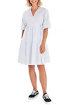 ACCOUCHÉE TIE WAIST A-LINE MATERNITY/NURSING WRAP DRESS