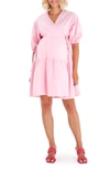 ACCOUCHÉE TIE WAIST A-LINE MATERNITY/NURSING WRAP DRESS