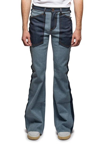 MONFRERE INSIDE OUT TWO-TONE JEANS