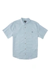 Billabong Kids' Sundays Cotton Button-up Shirt In Coastal