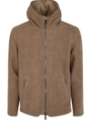 Giorgio Brato Sheepskin Bomber Jacket In Brown