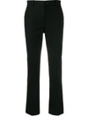 Joseph High-rise Straight-leg Trousers In Black