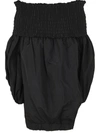 Patou Smock Volume Mini Dress Clothing In Black
