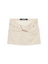 Jacquemus La Mini Jupe Bahia In Nude & Neutrals